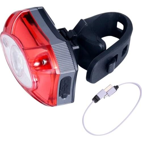 USB Rechargeable Bike Tail Light Waterproof 3 Modes Taillight Night Cycling Rear Warning Lamp Bicycle Electric Scooter MTB Light