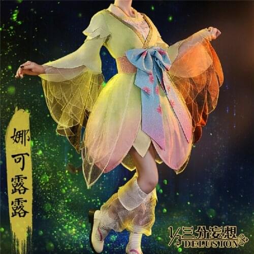 2020 King of Glory cosplay costume Nako Ruru cos Dress ancient lovely style Halloween Outfit For women free shipping