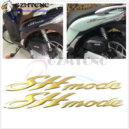 SH MOME Logo Badge For Honda SHmode Motorcycle 3D Side Cover Stickers Applique Emblem Badge Protector Decal