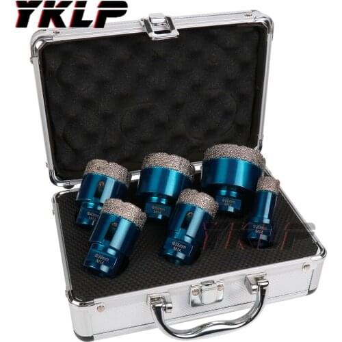 1 set M14 Vacuum Brazed Diamond Drilling Bits With Box Brazed Angle Grinder Diamond Hole Opening Saw for Stone Mable Granite