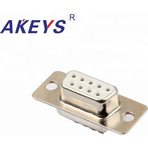 10PCS VGA Adapter Interface DB9 Pin White Core Female Network Interface For Computers