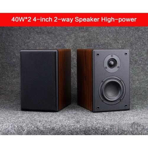 80W 4-inch High-power 2-way Speaker 5.1 Passive Bookshelf Speakers Home Theater Front High and Bass Audio HiFi Fever Speakers