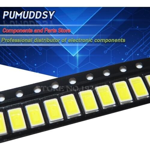 200PCS 5730 0.5W-150Ma 50-55lm 5600K-6400K White Light SMD 5730 LED 5730 diodes (3.2~3.4V)