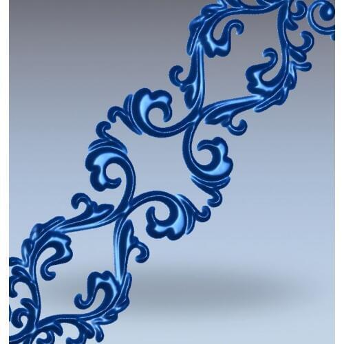 3d model relief for cnc in STL file format Meandr_12