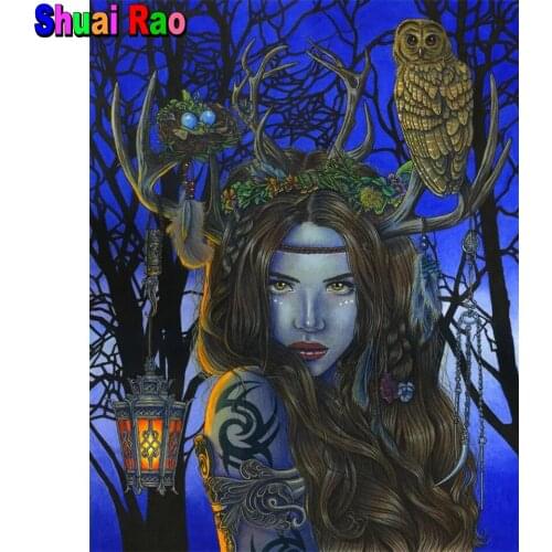 Fantasy tree mother goddess Full Drill 5D DIY Diamond Painting abstract beauty diamond Embroidery gift Stitch Home Decor