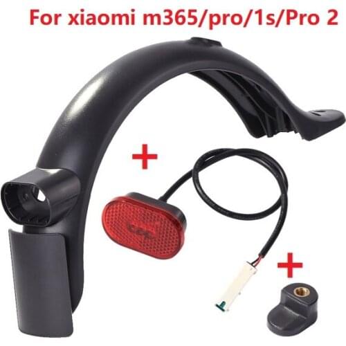 Electric Scooter Rear Mudguard Fender Mud Guard Brake Taillight Set for Xiaomi PRO 2 Accessories Scooter M365/1s Accessories