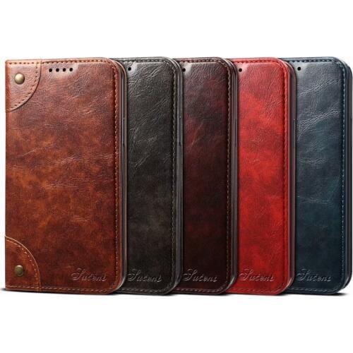 YXAYN Wallet Stand Cover Cases Leather Flip Luxury mobile Phone Case For iPhone 12 Mini 7 8Plus 11 X XR XS MAX 11Pro