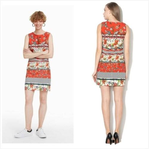Spanish Sleeveless Print Dress
