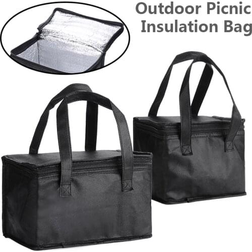 Outdoor Picnic Insulation Cooler Bag Lunch Sandwich Drink Storage Box Pack Insulated Thermal Cooler Basket For Outdoor Picnics