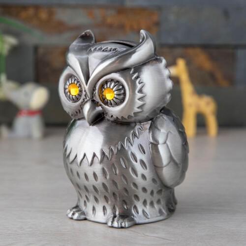 European Creative Animal Saving Tank Classic Owl Savings Tank Metal Crafts Home Decoration Childrens Gift Piggy Bank Money Box