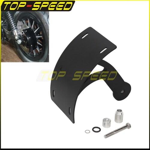 For Suzuki Boulevard M109R Black License Plate Bracket Motorbike Side Mount Registration Plate Holder Support