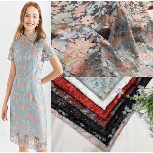 2021New Two-tone lace garment fabric, gorgeous dress lace fabric