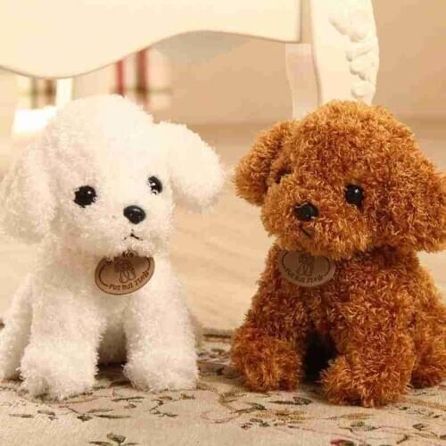 Cute Simulation Teddy Dog Plush Toy Puppy Doll Teddy Dog Doll Pet Dog Plush Soft Birthday Gift Animals Toy For Kids