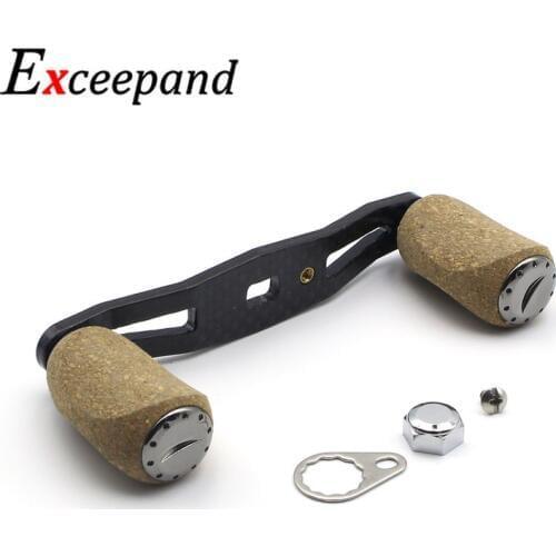 Exceepand Carbon Fiber Power Baitcasting Reel Handle for Abu Garcia Daiwa Baitcaster Reel