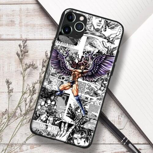 Kars JoJos Bizarre Manga Anime Soft TPU Glass Phone Case for IPhone SE 6s 7 8 Plus X Xr Xs 11 12 Mini Pro Max Samsung