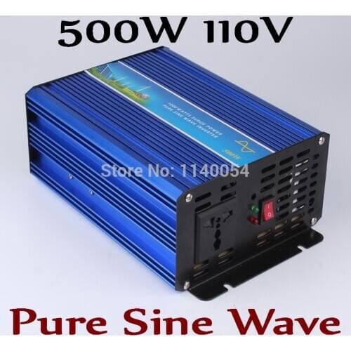 500W off grid inverter, pure sine wave inverter for solar and wind system 110V DC to AC 100/110/120/220/230/240V