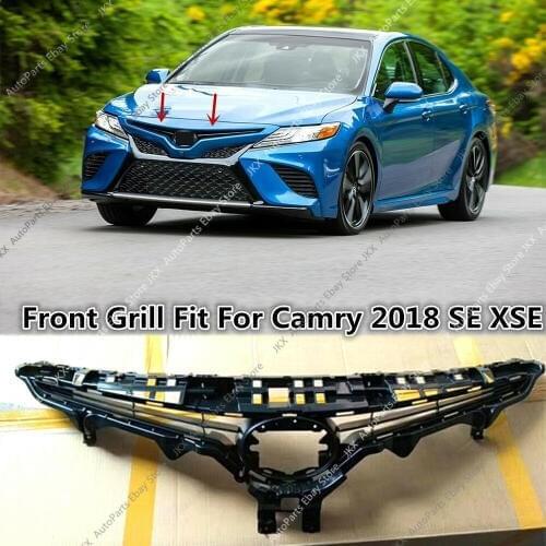 Fit For Toyota Camry 2018-2019 SE XSE ABS Front Bumper High quality Upper Grille Grill Refit