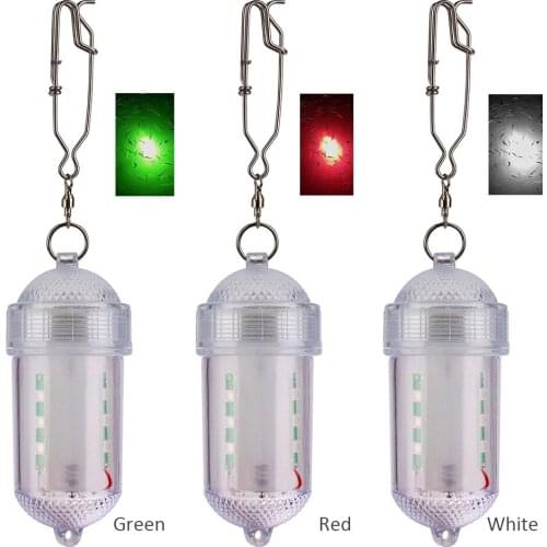 Underwater LED Fishing Trapping Lamp Attracting Luminous Lure Bait Light Ｍini Fishing Lure Trap Light