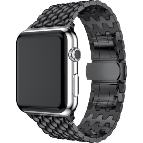 Business style Band For Apple Watch Band 44mm 40mm 42mm 38mm Stainless Steel Strap For iwatch 4 3 2 1 Bracelet Wrist Watchbands