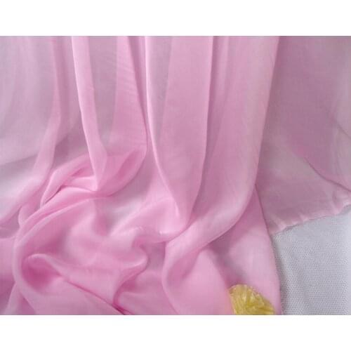 30D silk chiffon solid color soft silky thin fabric light breathable DIY fabric