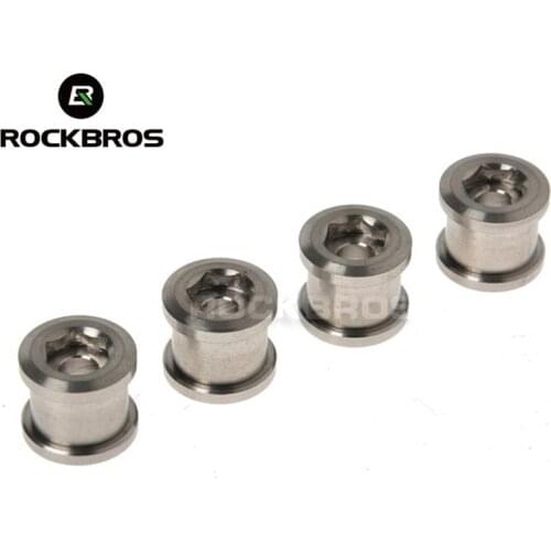 ROCKBROS Cycling Crankset Screws double Chainring Bolts Nuts M8 For Shimano Sram Road Bicycle Crankset 4 Pair / lot