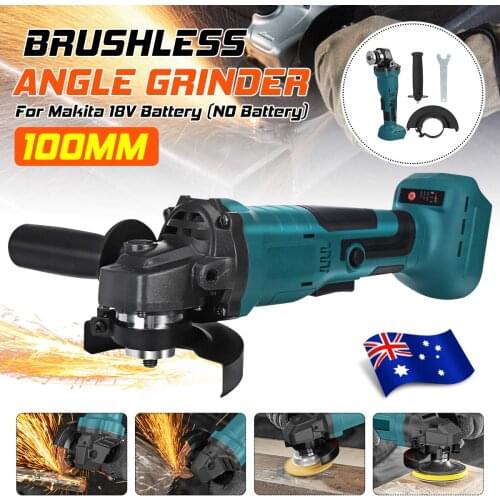 BLMIATKO 800W 125mm 100mm Brushless Cordless Angle Grinder Power Tool Cutting Grinding Machine Polisher for Makita 18V Battery