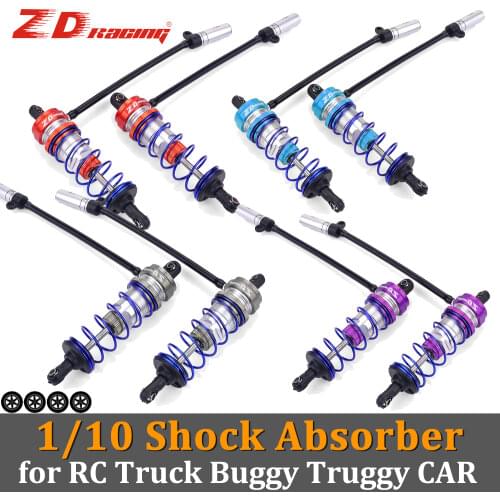 ZD Metal Shock Absorber 92mm 105mm Front Rear Oil Adjustable Damper Suspension for 1/10 RC Car Parts Truck Buggy Truggy Traxxas