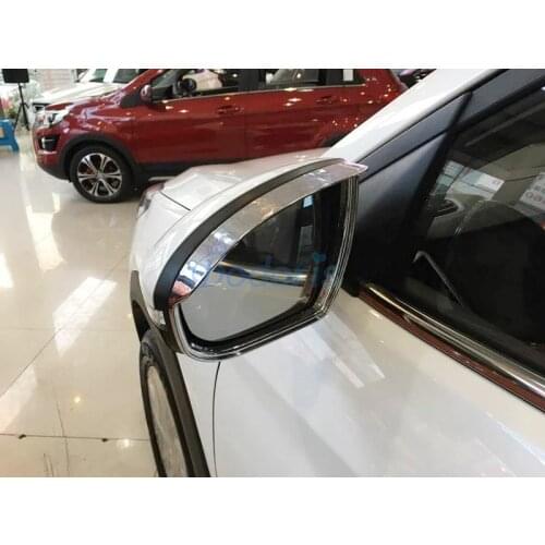 Side Wing Mirror hat rain Sheild Rearview Overlay Trims Panels Chrome For Hyundai Tucson 2016 2017 2018 2019 2020 Accessories