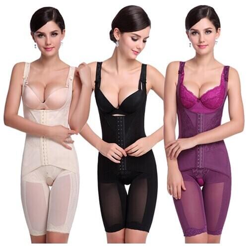 Women Seamless Full Body Shaper Waist Underbust Cincher Suit Control Firm Tummy