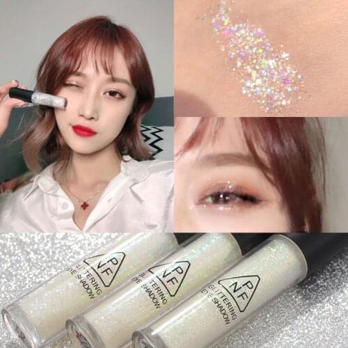 3 Color Liquid Pigmented Eyeshadow Ocean Light Waterproof Glitter Shimmer Highlight Brighten Diamond Metallic Eyeshadow Cosmetic