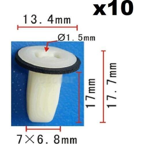 10pcs For Honda Civic DelSol Center Pillar #4Screw Grommet Clip Nut 91620-SR2-003