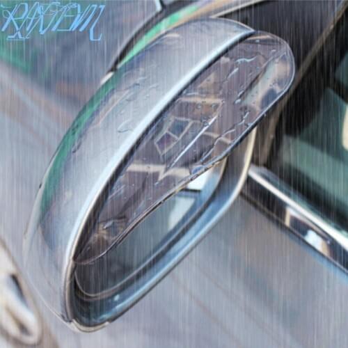 2pcs Car Styling Rearview mirror rain eyebrow for Toyota Camry Highlander RAV4 Crown Reiz Corolla Vios Yaris L