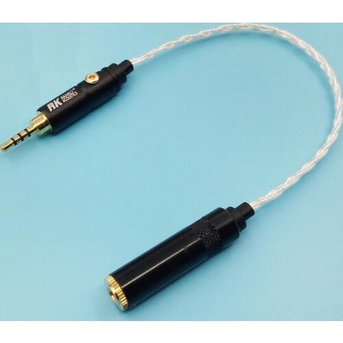 2.5mm balance AK240 Balance adapter cable 4 pole 2.5mm male to 3.5MM female 20cm