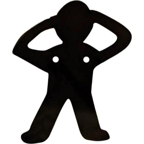 BBQ Stainless Steel Hot Dog Roasters Campfire Skewer Stick Novelty Dog Shaped Stainless Steel Rack Funny Metal Craft Rack