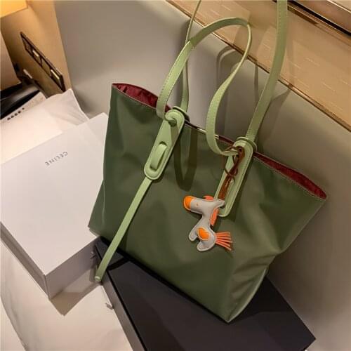 Large Capacity Nylon Canvas Big Bag 2020 New Womens Bag Summer Fashion Shoulder Portable Bag Women Purse and Handbag Sac A Main