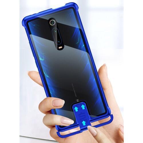 Case For Xiaomi Mi 9T Pro 9H Hardness Clear Tempered Glass & Aluminum Metal Slide Case Cover For Xiaomi redmi k20 pro Hard Cases