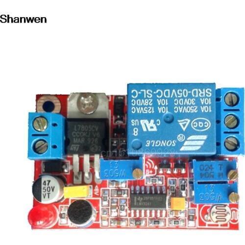 DC5V 12V 24V Sound Sensor Light Control Relay Switch Time Delay Turn OFF Module