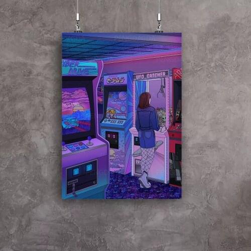 Home Decor Canvas Cool Girl Hd Print Posters Video Game Painting Modern Wall Art Animation Modular Picture No Frame Living Room