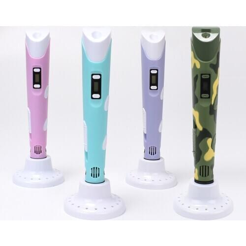 Children 3D Printing Pen intelligent painting PAL Adjustable Temperature with USB Educational DIY Toys Childrens Day Gift Pen