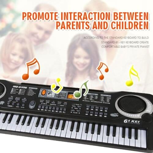 61 Key Music Electronic Keyboard Digital Piano Organ with Microphone