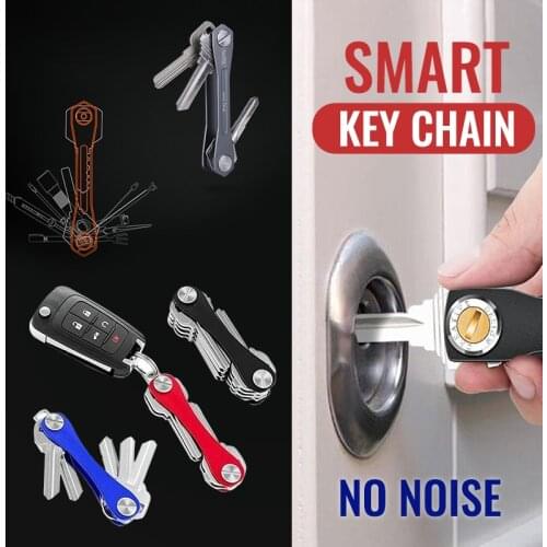 Smart Key Chain Aluminum Alloy Flexible Key Holder Organizer Clip Outdoor EDC Tool Metal Key Wallets Housekeeper Keychain