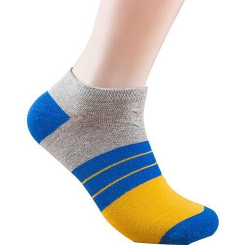 Hot Sale! 5 pairs/lot summer / autumn 5 Colors Cotton high quality Men Socks for men boat socks