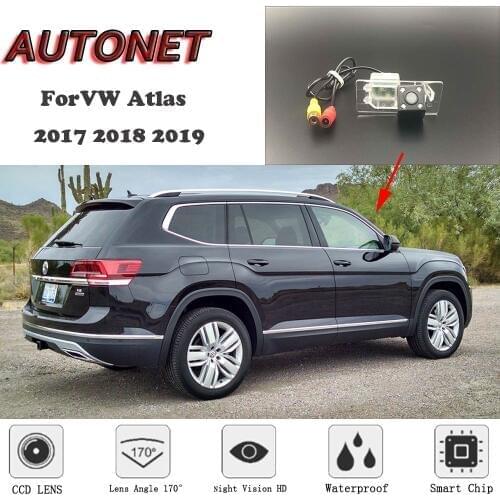 AUTONET Backup Rear View camera For Volkswagen VW Atlas 2017 2018 2019 Night Vision Parking camera license plate camera