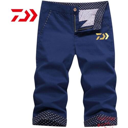 Summer Daiwa Mens Thin Fishing Shorts Anti-sweat Fishing Clothes Breathable Quick Dry Outdoor Sports Wear Beach Short Pants