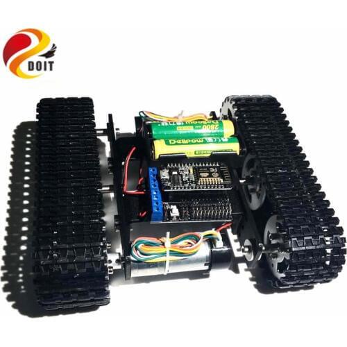 Mini T100 Crawler Robot Tank Car Chassis with Nodemcu Wireless WiFi Controller Kit Tracked Robot Competition DIY RC Toy kit