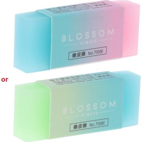Soft Durable Flexible Cube Cute Colored Pencil Rubber Erasers For School Kids