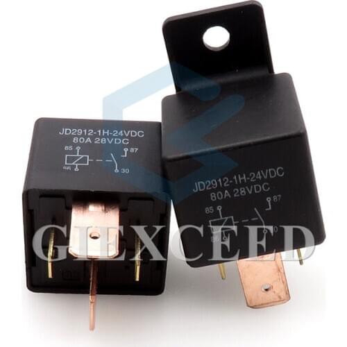 Normally Open 4pin DC 12V-60V 80A Waterproof Car Relay Automotive Relays with mounting hole