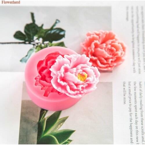 New 3d Flower Soap Mold Flexible Silicone Mold for Soap Making Primrose Shape Fondant Cake Mold Molds for Plaster Chocolate Mold