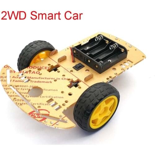 New Motor Smart Robot Car Chassis Kit Speed Encoder Battery Box 2WD For Uno