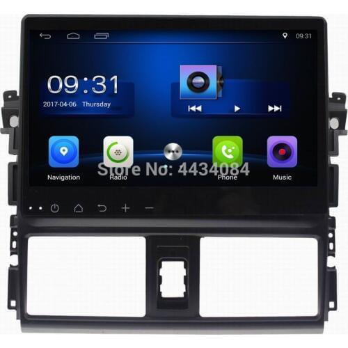 Ouchuangbo car radio head unit gps nav android 8.1 for Toyota Vios Yaris 2014 support wifi 1080P video dual zone aux
